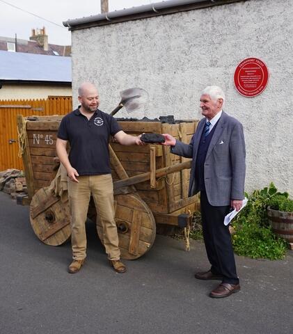 John Cameron at the unveiling ceremony